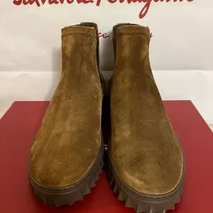 Ferragamo Talos Suede Boot (size 12) New! SALVATORE FERRAGAMO Men main image 4